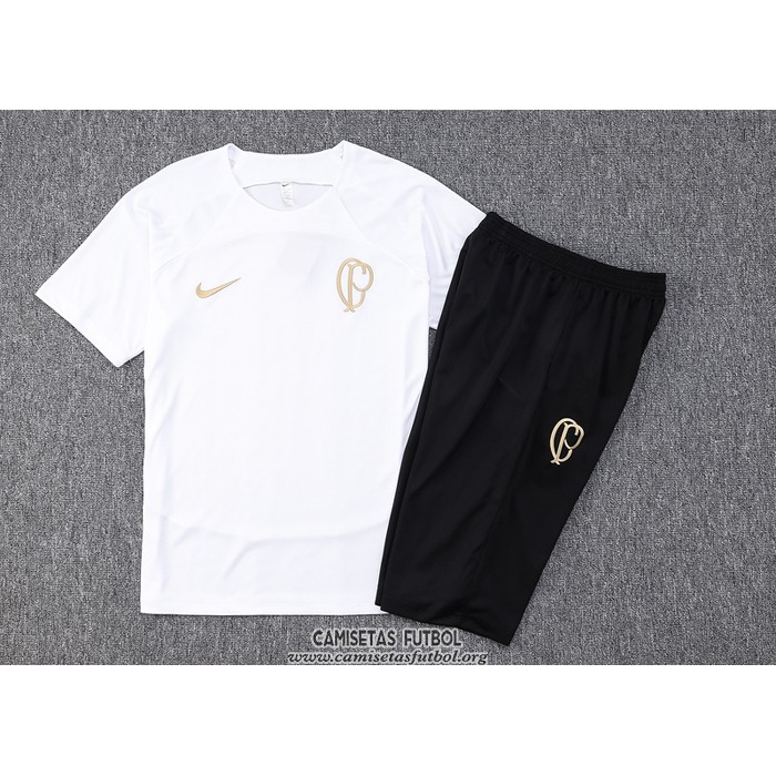 Chandal del Corinthians Manga Corta 2023/2024 Blanco - Pantalon Corto